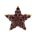 Pave Rhinestone Five Point Star Brooch original white background product photo