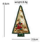Vintage Embossed Christmas Tree Brooch