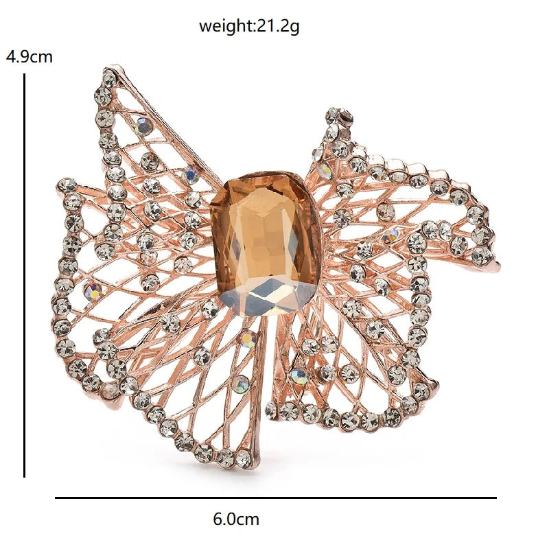 Openwork Geometric Frame with Faceted Center Brooch dimensions and weight