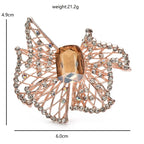 Openwork Geometric Frame with Faceted Center Brooch dimensions and weight