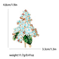 Colorful Lilac Flower Spray Brooch — Blue