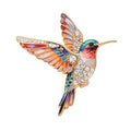 Hummingbird in Flight with Sparkling Wings Brooch original white background product photo