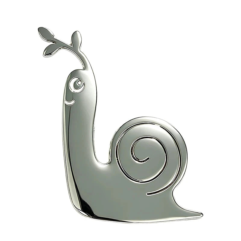 Playful Spiral Shell Snail Brooch original white background product photo