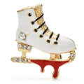Lace-Up Enamel Ice Skate Brooch original variant product photo
