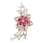 Sparkling Flower with Sweeping Sprays Brooch original white background product photo