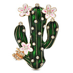Flowering Enamel Cactus Brooch original variant product photo