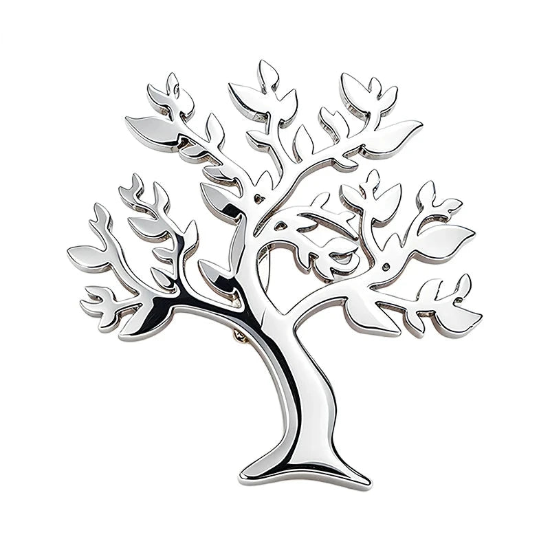 Minimal Branching Tree of Life Brooch original white background product photo