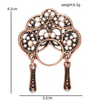 Openwork Opera Headdress Brooch dimensions and weight