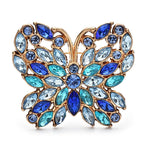 Sparkling Butterfly with Marquise Wing Details Brooch original white background product photo