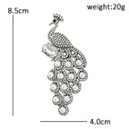Peacock with Pearl-Look-Accent Tail Brooch