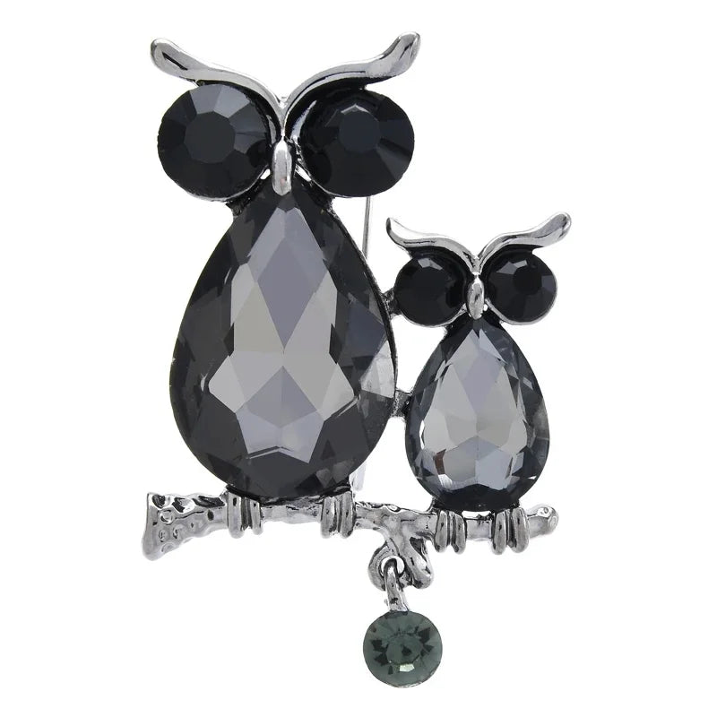 Jeweled Nature and Symbol Motif Brooch