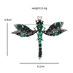 Vintage Dragonfly with Marquise Jewel Wings Brooch