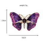 Gradient Enamel Butterfly Brooch — dimensions