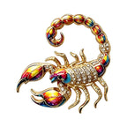 Curled Tail Scorpio Scorpion Brooch original white background variant photo