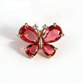 Petite Butterfly with Faceted Wings Brooch original white background product photo