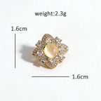 Petite Flower and Teddy Bear Collar Brooch