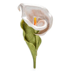 Enamel Calla Lily Stem Brooch