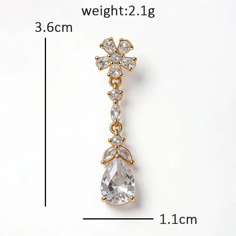 Sparkling Heart Flower and Butterfly Motif Brooch