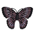 Sparkling Rhinestone Butterfly Brooch — Pink