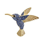 Sparkling Hummingbird with Textured Wings Brooch original white background variant photo