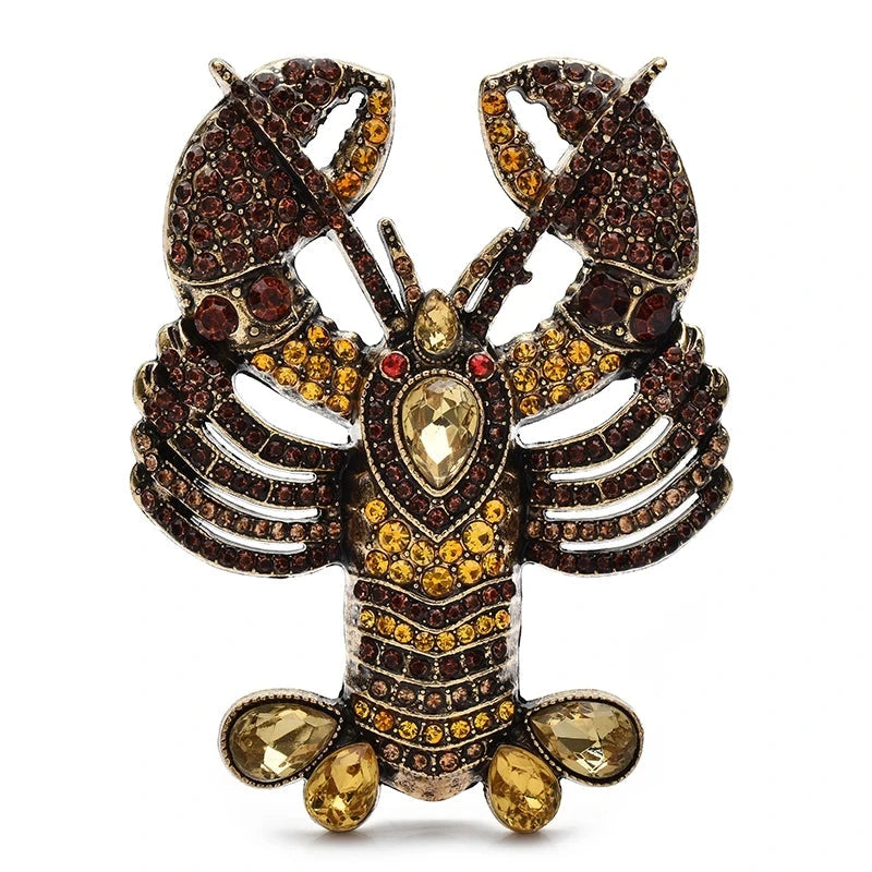 Large Jeweled Lobster with Patterned Claws Brooch original variant product photo