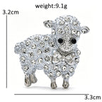 Lamb with Bow Tie Brooch