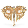 Flying Fish with Wide Fan Fins Brooch original white background product photo