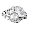 Sculptural Shell with Pearl-Look Accent Brooch original white background product photo