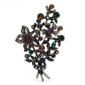 Vintage Jeweled Floral Bouquet Brooch product variant photo