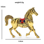 Vintage Saddled Horse Brooch — dimensions