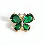Petite Butterfly with Faceted Wings Brooch original white background product photo