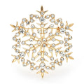 Filigree Crystal Snowflake Brooch