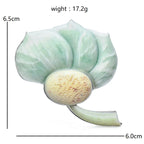 Illustrated Lotus Flower Brooch — dimensions