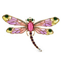 Enamel Dragonfly with Faceted Body and Patterned Wings Brooch original variant product photo