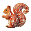 Ornate Squirrel with Curled Tail Brooch original white background product photo