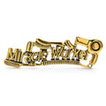Miracle Worker Stethoscope Brooch — Gold