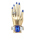 Manicured Hand with Jeweled Bracelet Brooch original white background product photo