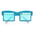 Colorful Acrylic Sunglasses Brooch — Blue