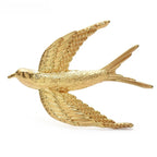 Textured Flying Swallow Brooch product variant photo