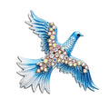 Flying Dove with Softly Shaded Wings Brooch