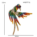 Enamel Swallow with Flowing Wings and Tail Brooch dimensions and weight