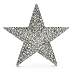 Sparkling Rhinestone Star Brooch — Clear