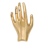 Sculptural Open Hand Brooch original white background product photo