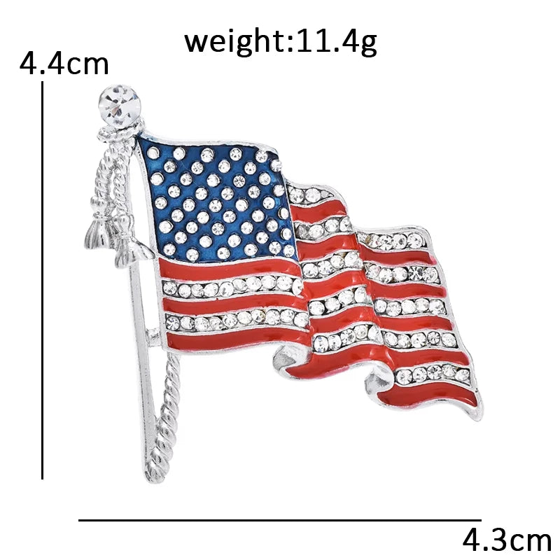 America 250 Commemorative Motif Brooch