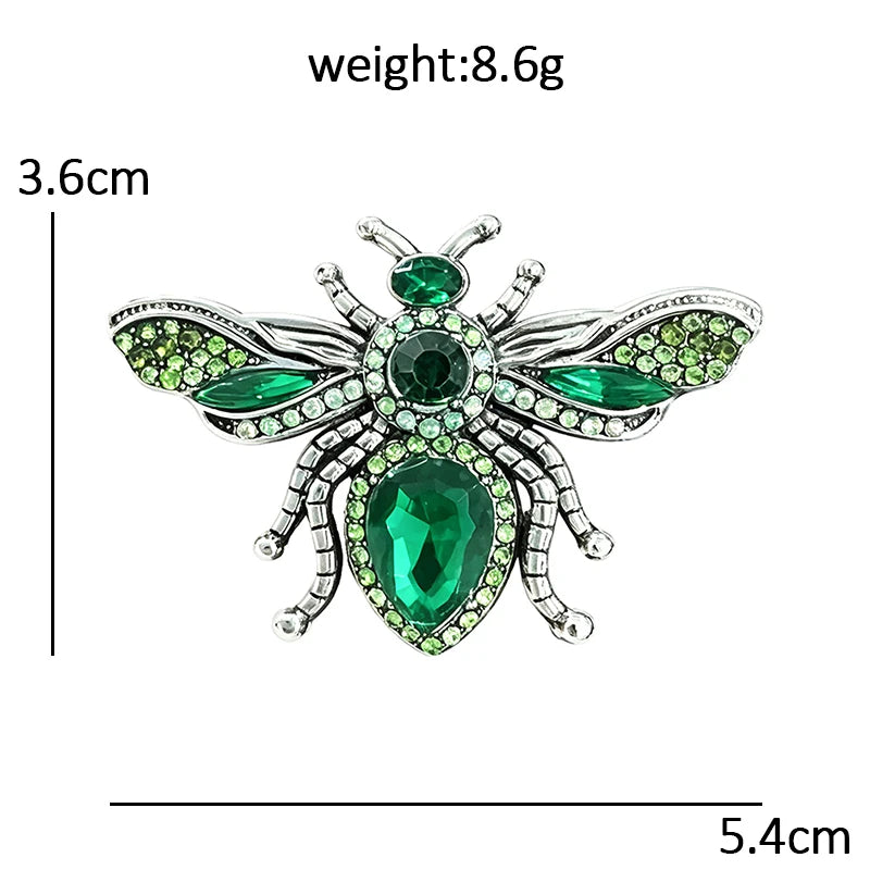 Vintage Faceted Bee Statement Brooch