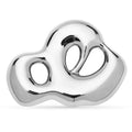Sculptural Openwork Cloud Brooch — Silver