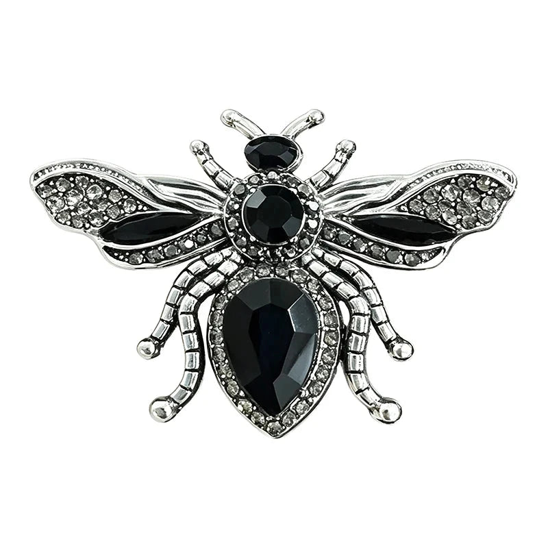 Vintage Faceted Bee Statement Brooch original white background product photo