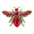 Vintage Faceted Bee Statement Brooch original white background product photo