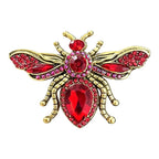 Vintage Faceted Bee Statement Brooch original white background product photo