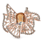 Openwork Geometric Frame with Faceted Center Brooch product variant photo